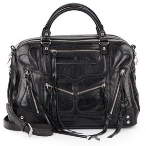 Rebecca Minkoff Black Trip Zip Jealous Satchel